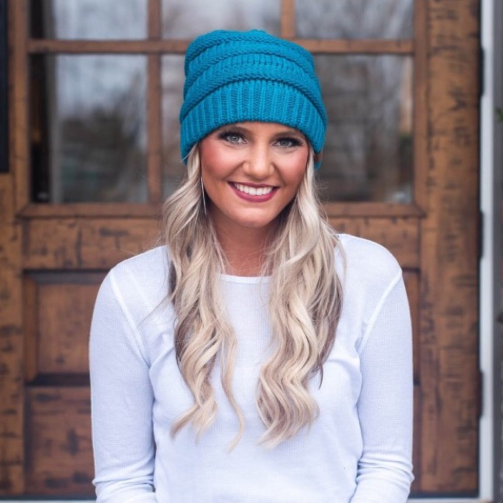 Teal C.C Beanie